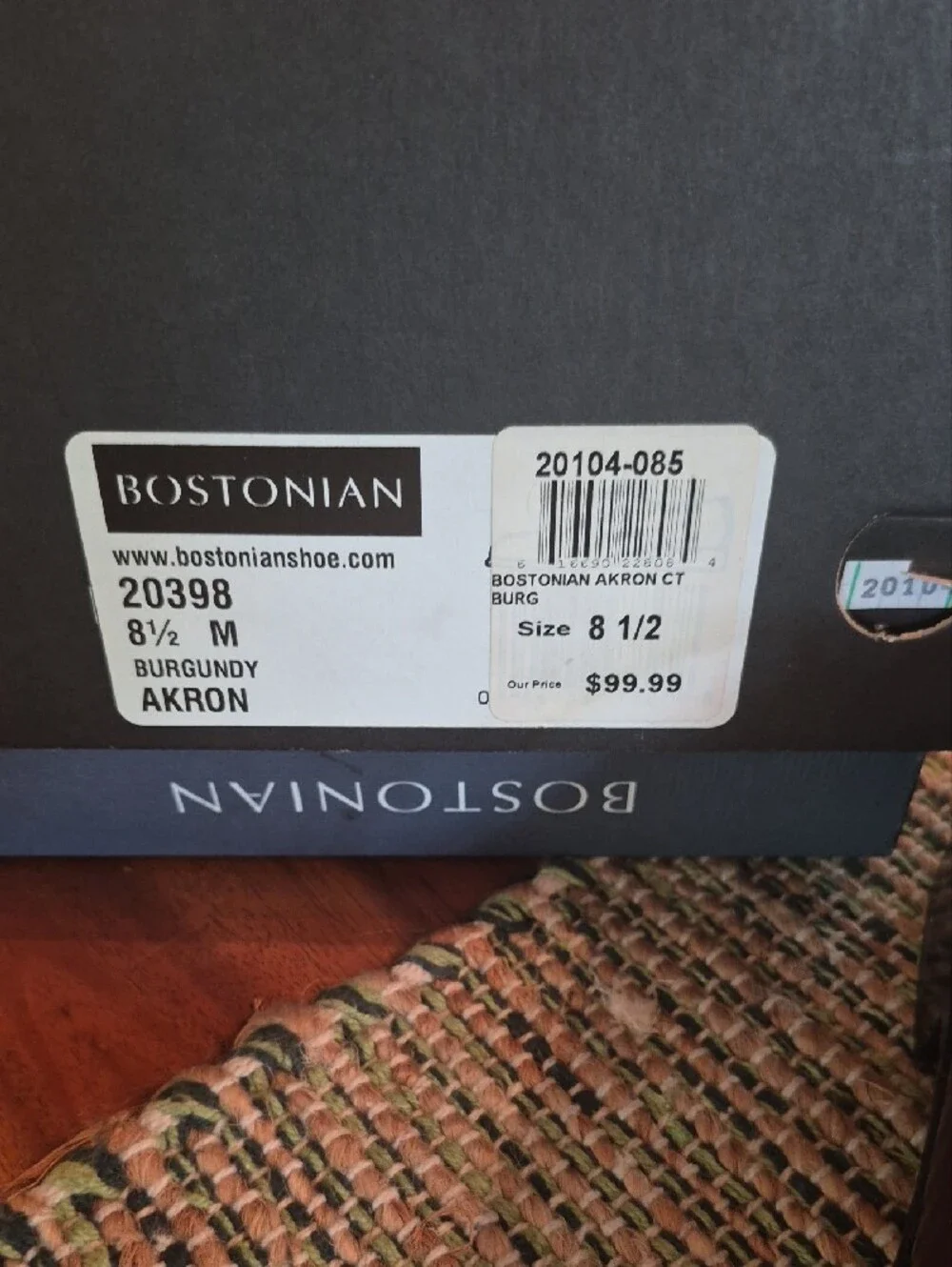 Bostonian polished burgundy